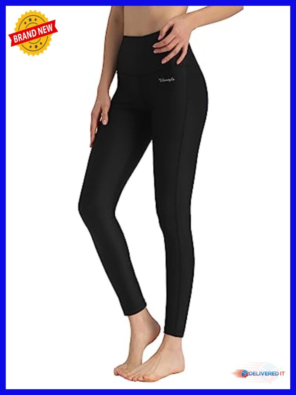 UPF 50+ High Waist Swim Pants Leggings Rash Guard Tummy Control